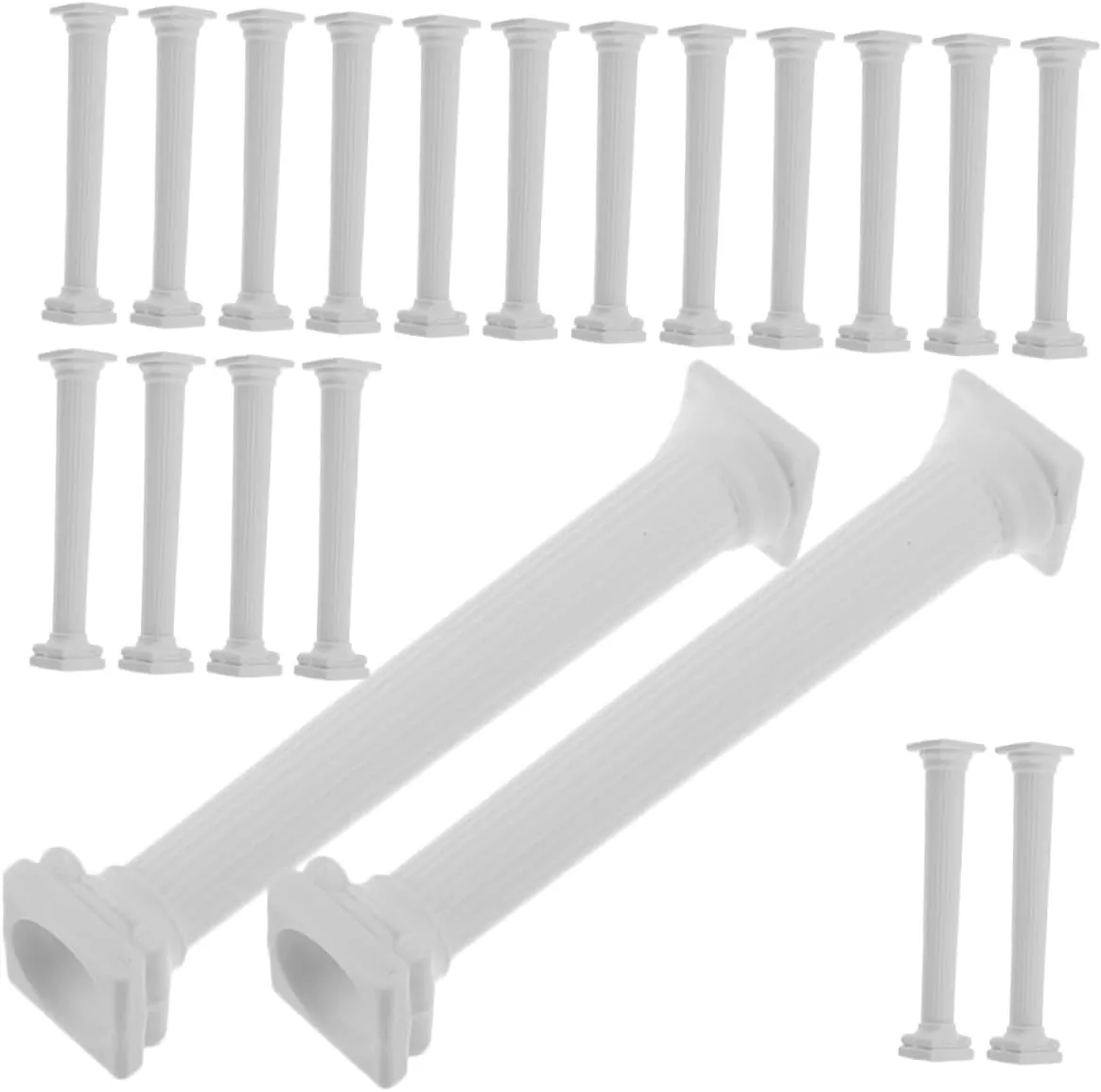 BESTonZON 20pcs Miniature Roman Pillars Realistic Columns for Home Decor Dollhouses and Micro Landscapes for Creative Projects and Unique Decorations