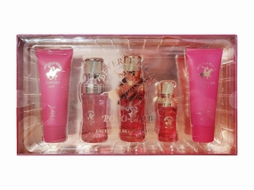 Beverly Hills Polo Club BHPC HOT Women's Exclusive 5 Piece Set Fragrance Collection with Natural Body Lotion, Eau de Parfum (1.7oz & 0.5oz), and Hair Body Wash - Perfect Holiday Gift for Her