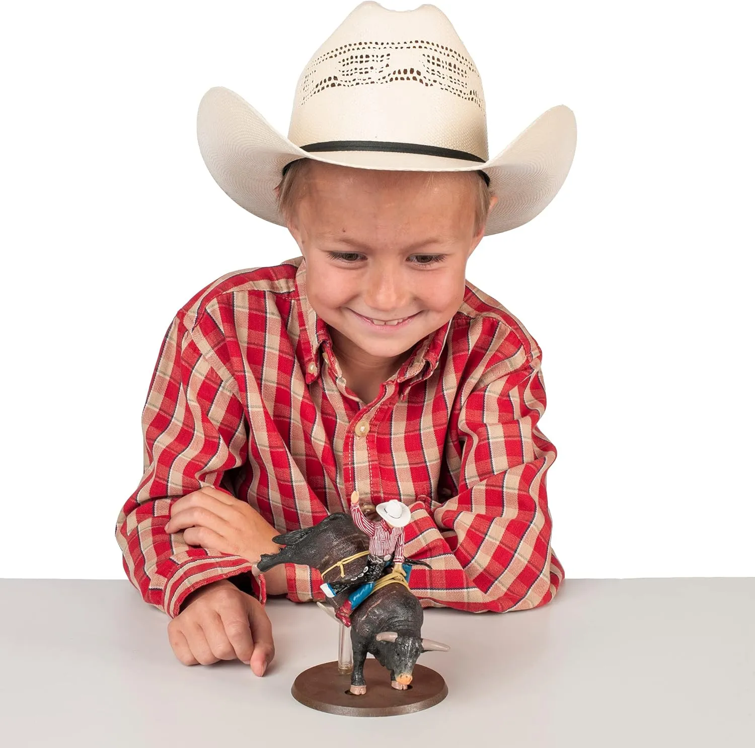 Big Country Toys Lane Frost & Red Rock - 1:20 Scale - Collectible - Rodeo Toys & Figurines