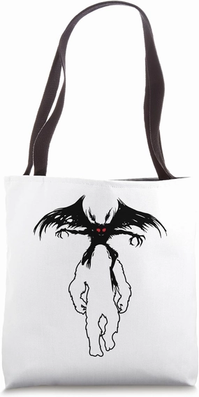 Bigfoot Riding Mothman - Funny Sasquatch Myth Cryptid Horror Tote Bag