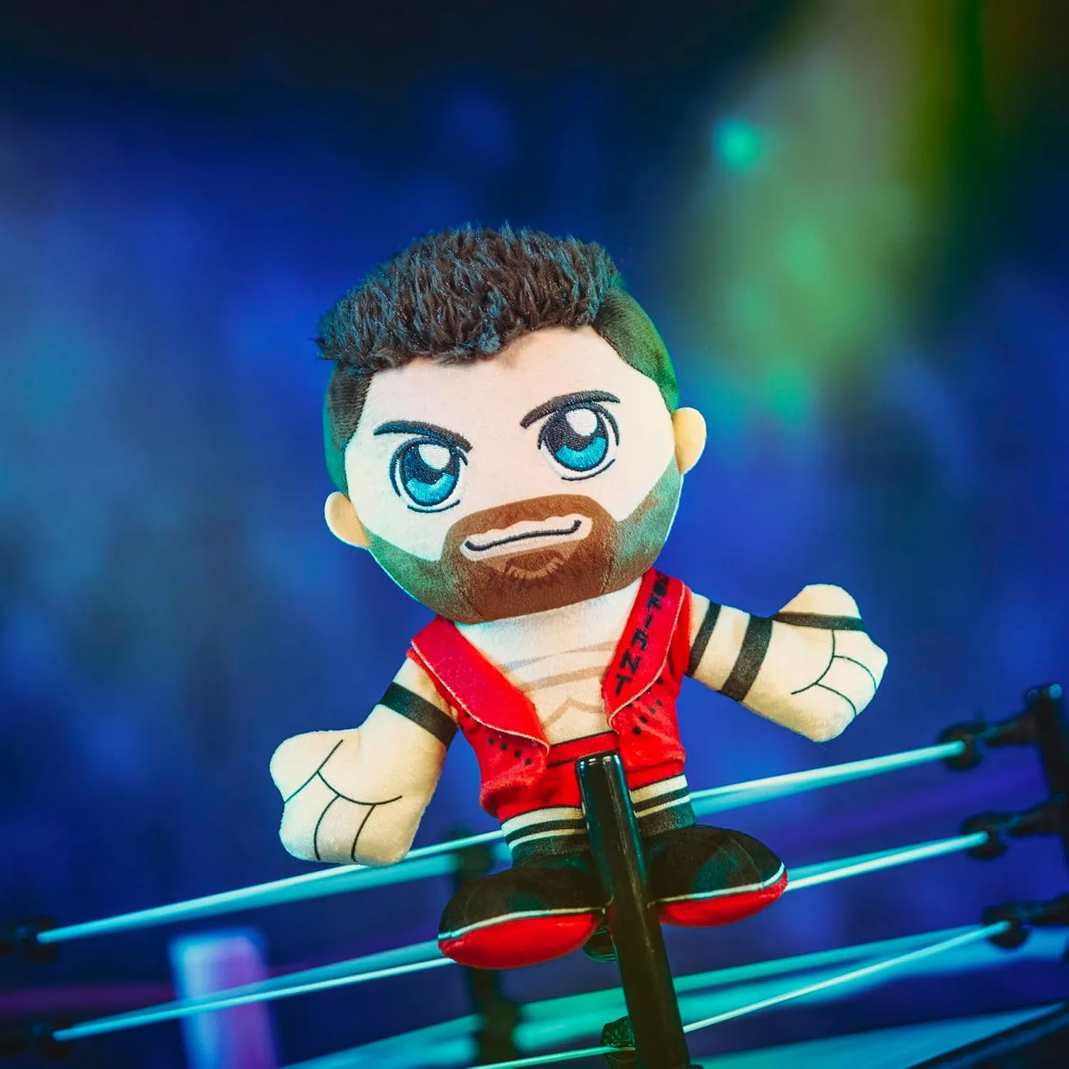 Bleacher Creatures WWE L.A. Knight 8" Kuricha Sitting Plush - Soft Chibi Inspired Toy