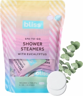 Bliss Eucalyptus Essential Oil Shower Steamers, Relaxing Aromatherapy Scented Shower Bombs for Spa Inspired Self-Care at Home, 12 Pack