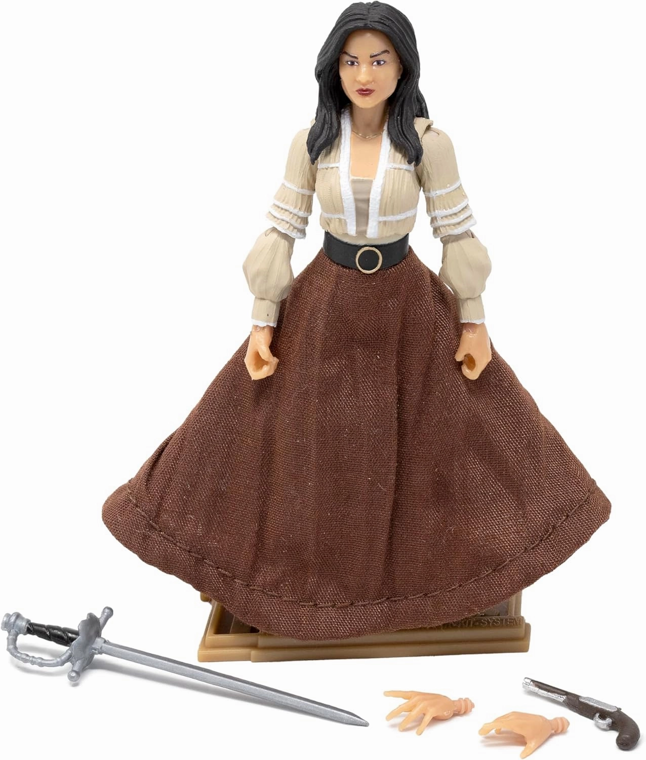 Boss Fight Studio Hero H.A.C.K.S. Elena, Heroine Daughter of Zorro Action Figure – Highly Articulated Collectible Figurine with Accessories Including Gun, Sword, Soft Goods Skirt, and Stand – 1:18