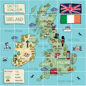 British Isles Playmat for Programmable Robots