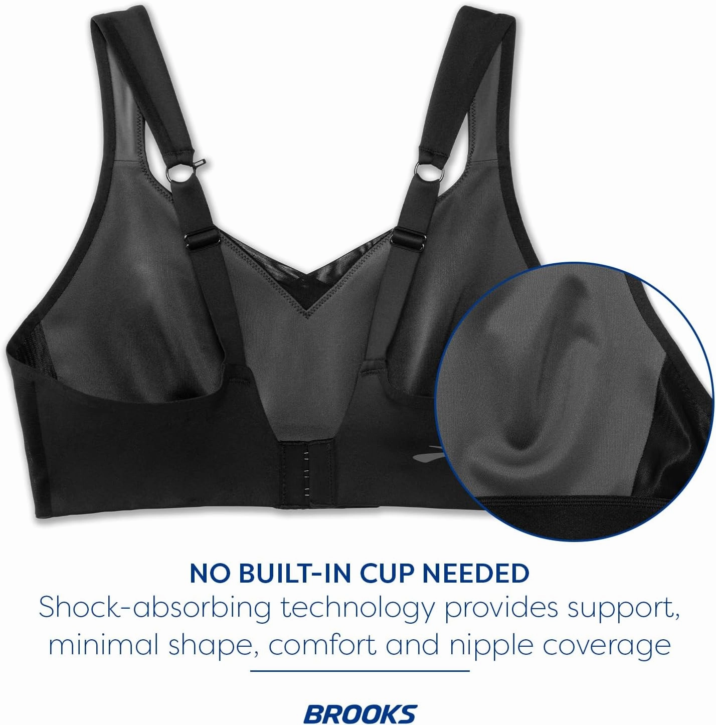 Brooks Women's Convertible Run Bra for High Impact Running, Workouts & Sports with Maximum Support