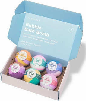 Bubble Bath Bomb Gift Set | Mother's Day | Ready-to-Gift for Women, Kids,Fizzy Bubble Organic Bathbombs, Relaxing Natural Vegan Ingredients