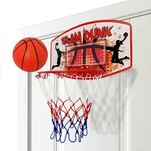 Bundaloo Over The Door Basketball Game - Mini Hoop Shooting Activity for Kids
