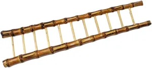 Cabilock Miniature Dollhouse Step Ladders - Bamboo Ladder - 1:12 Scale - Brown - Nature Theme - MINIATURE TOY FURNISHING