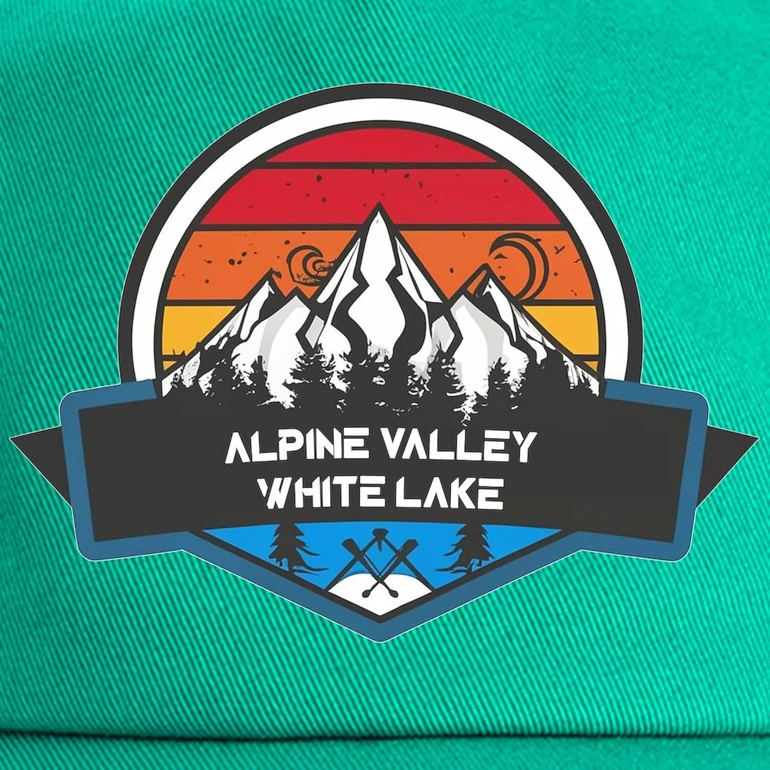 CafePress Alpine Valley White Lake Michigan Adjustable Baseball Cap