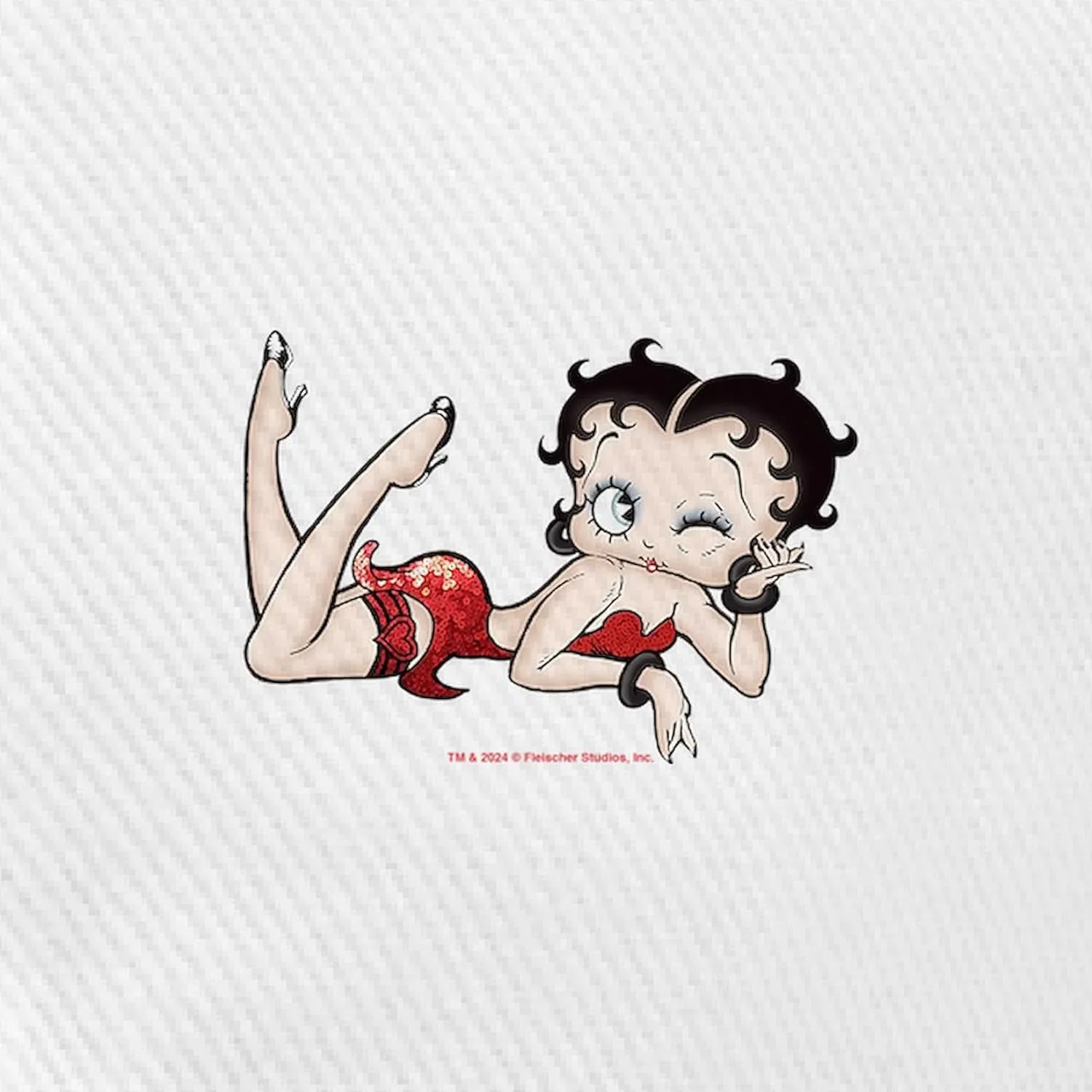 CafePress Betty Boop Red Sequins Adjustable Baseball Cap