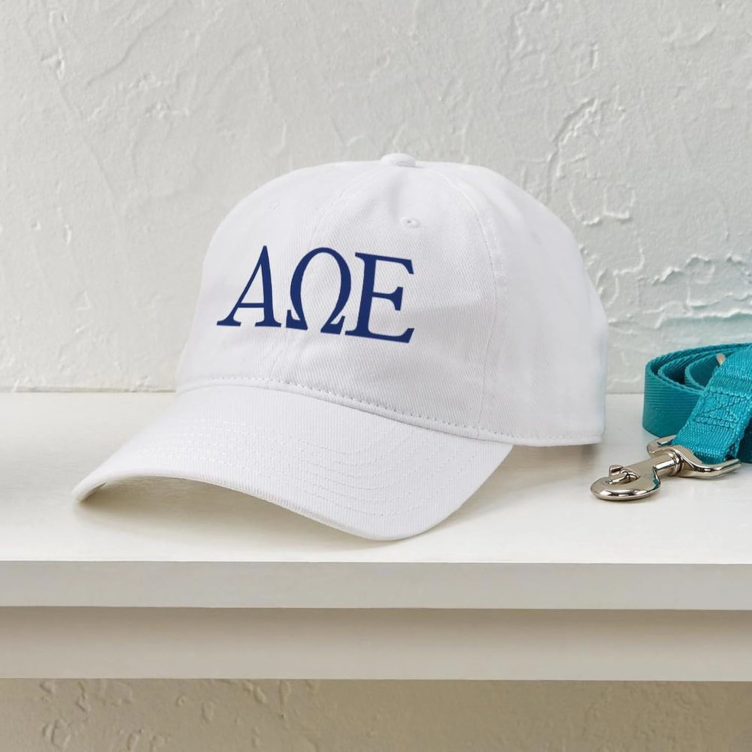 CafePress Alpha Omega Epsilon Letters Adjustable Baseball Cap