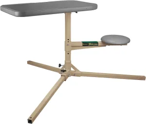 Caldwell Stable Table with Ambidextrous Design, 360 Degree Rotation and Weatherproof Synthetic Top and Seat for Outdoor, Range, Shooting and Cleaning