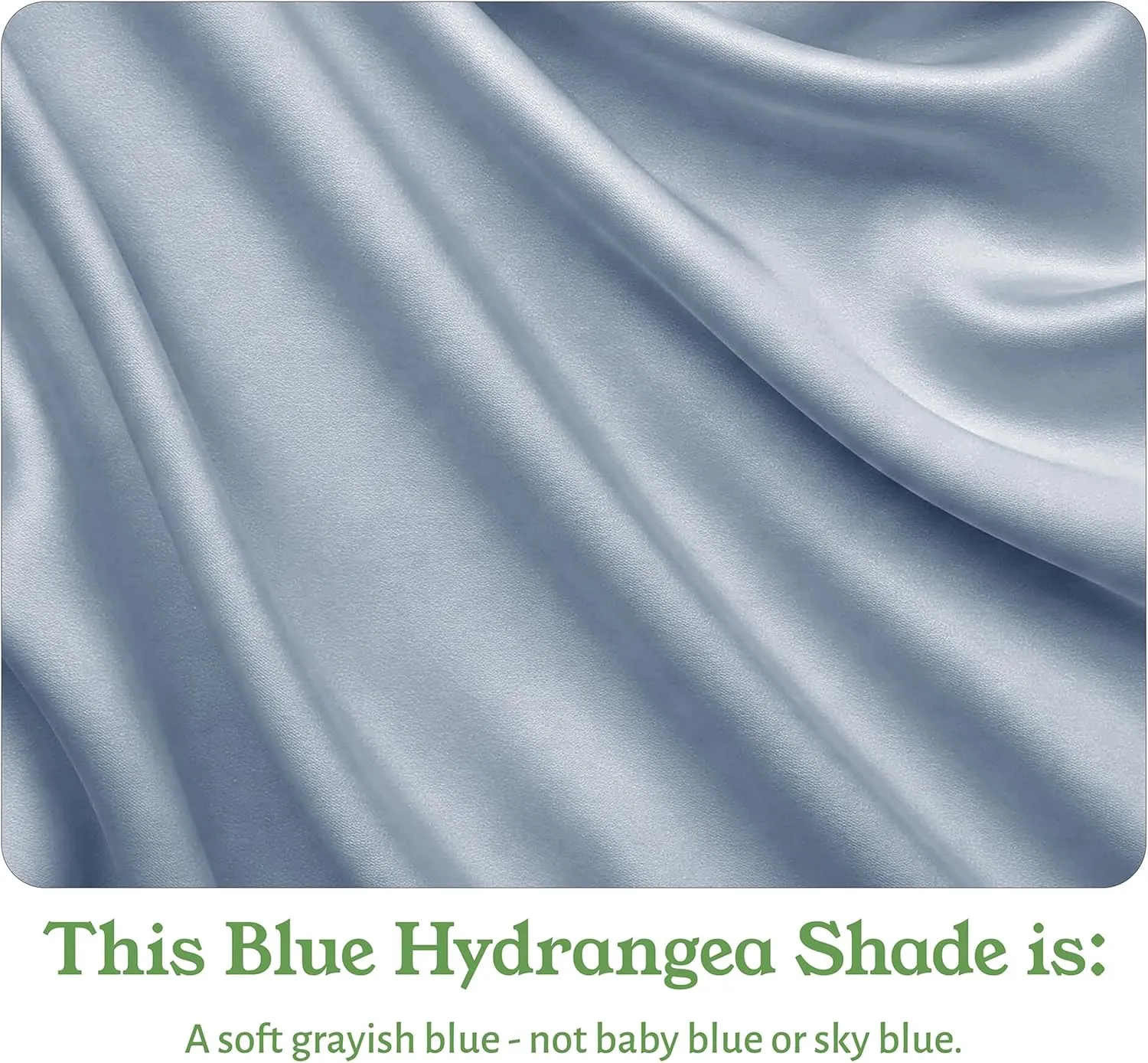 California Design Den Bed Sheets Queen Size - Soft 100% Percale Sheets Queen with Deep Pockets, Crisp Percale, Breathable and Durable Bedding Set - Blue Hydrangea