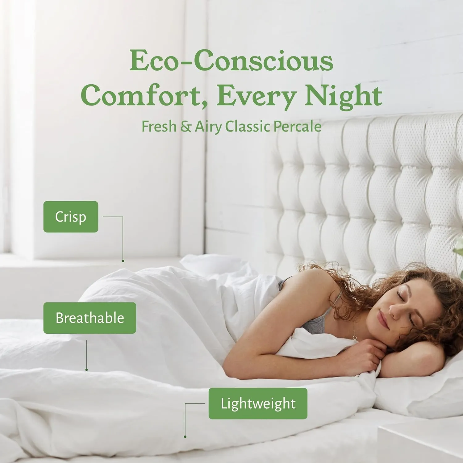 California Design Den King Size Sheets Set - Soft 100% Organic Cotton, Crisp Percale Sheets with Deep Pockets, Breathable and Durable Bedding Set - Light Grey