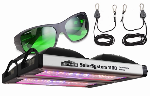 California LightWorks SolarSystem 1100 LED Grow Light w/ Hangers