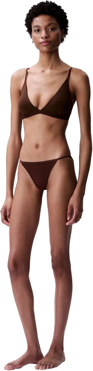 Calvin Klein Women's Form to Body Lightly Lined Triangle Bralette