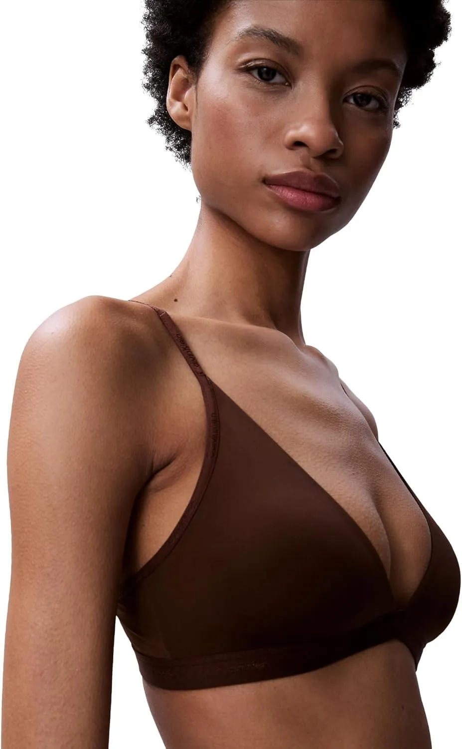 Calvin Klein Women's Form to Body Lightly Lined Triangle Bralette