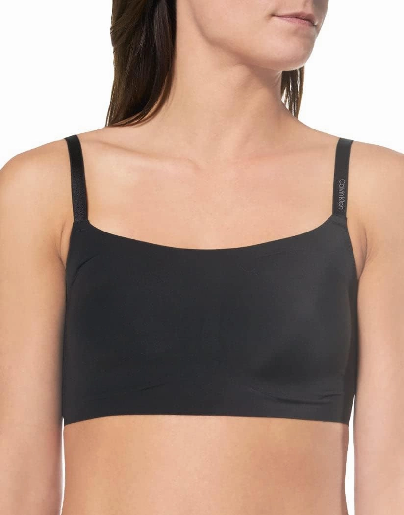 Calvin Klein Women's Invisibles Comfort Seamless Adjustable Skinny Strap Bralette Bra