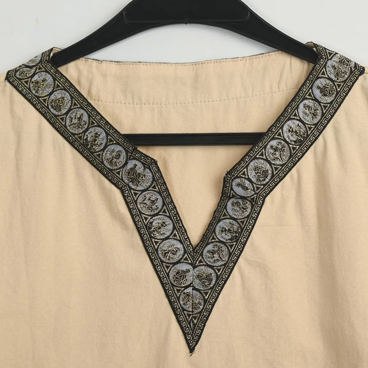CAMDOM Boys Renaissance Viking Pirate V Neck Shirt Medieval Knight Costume Tops