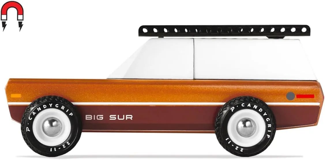 Candylab Toys - Americana Collection - Big Sur Brown - Premium Handcrafted Wooden Car Toy