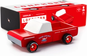 Candylab Toys - Americana Collection - Longhorn Red - Premium Handcrafted Wooden Car Toy