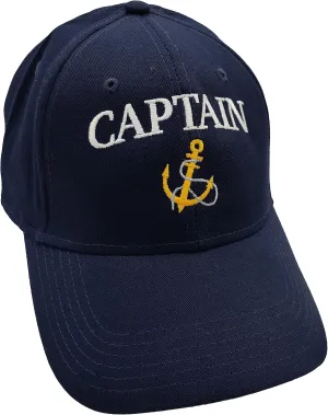 Captain Skipper First Mate Crew Anchor Baseball Caps