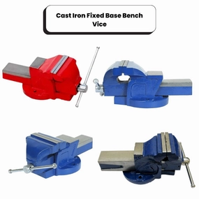 Cast Iron Fixed Base Work Bench Vice