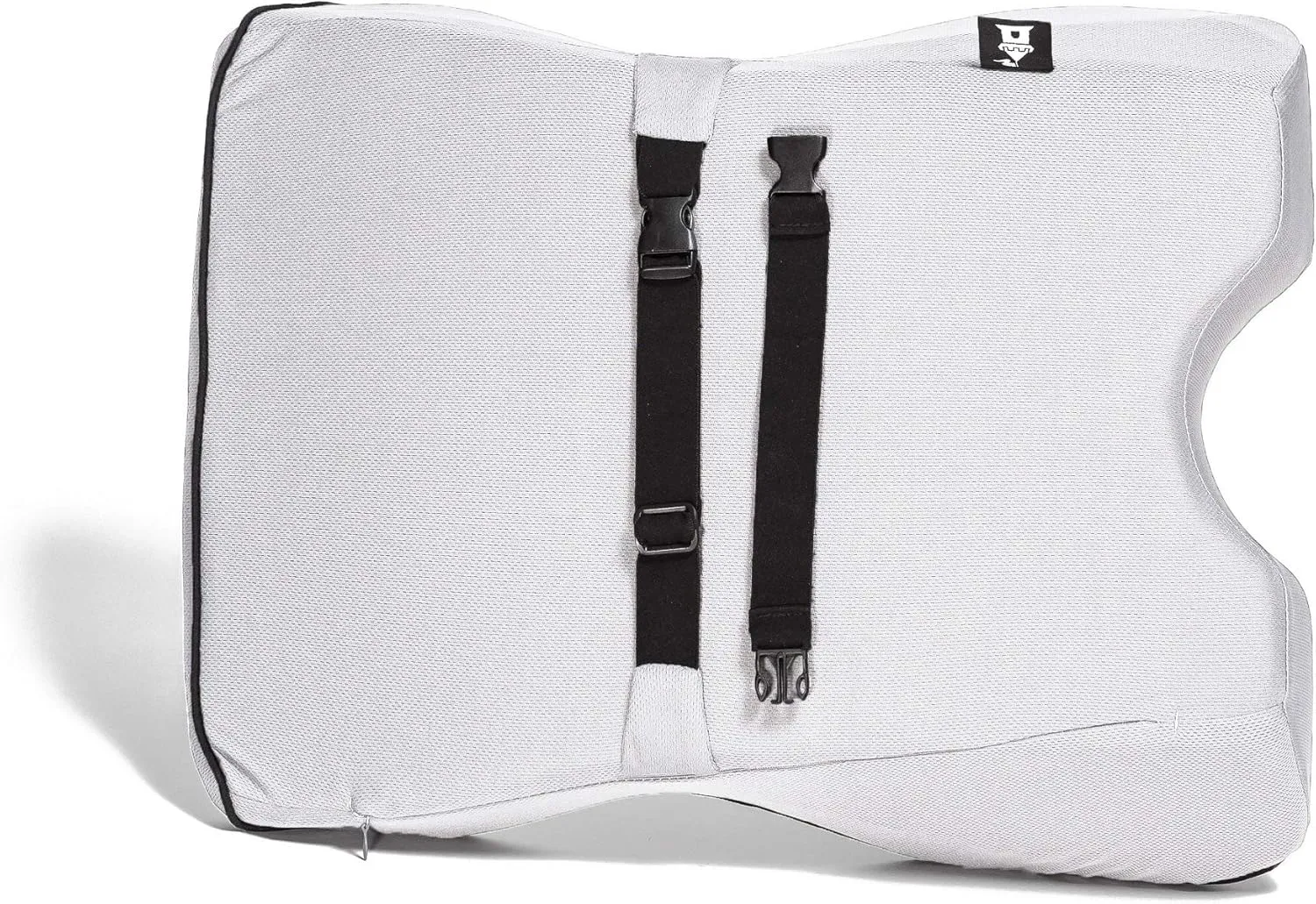Castle Knight Soft Memory Foam Back Cushion - Tapered Support More Foam in The Lower Back and Less Foam in The Middle and Upper Back for Home, Office, Auto, and Travel (Knight Size, Bone)