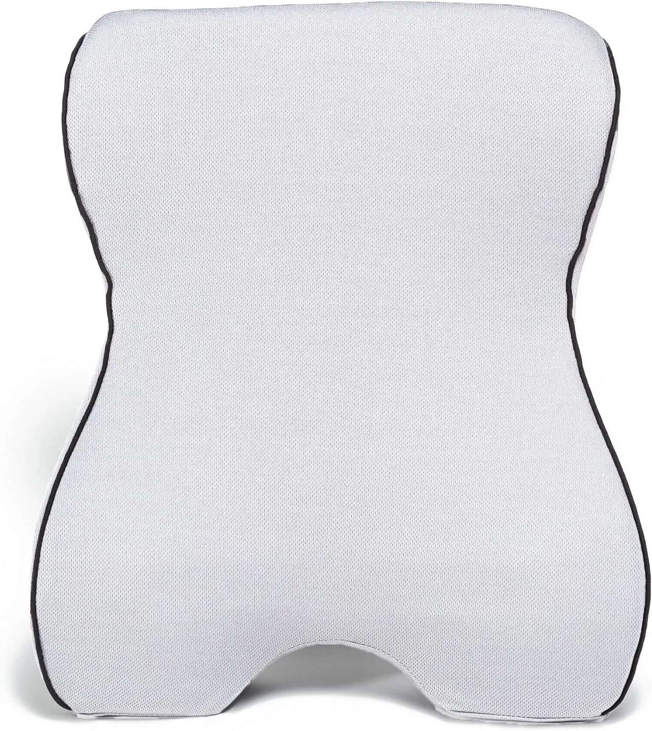 Castle Knight Soft Memory Foam Back Cushion - Tapered Support More Foam in The Lower Back and Less Foam in The Middle and Upper Back for Home, Office, Auto, and Travel (Knight Size, Bone)