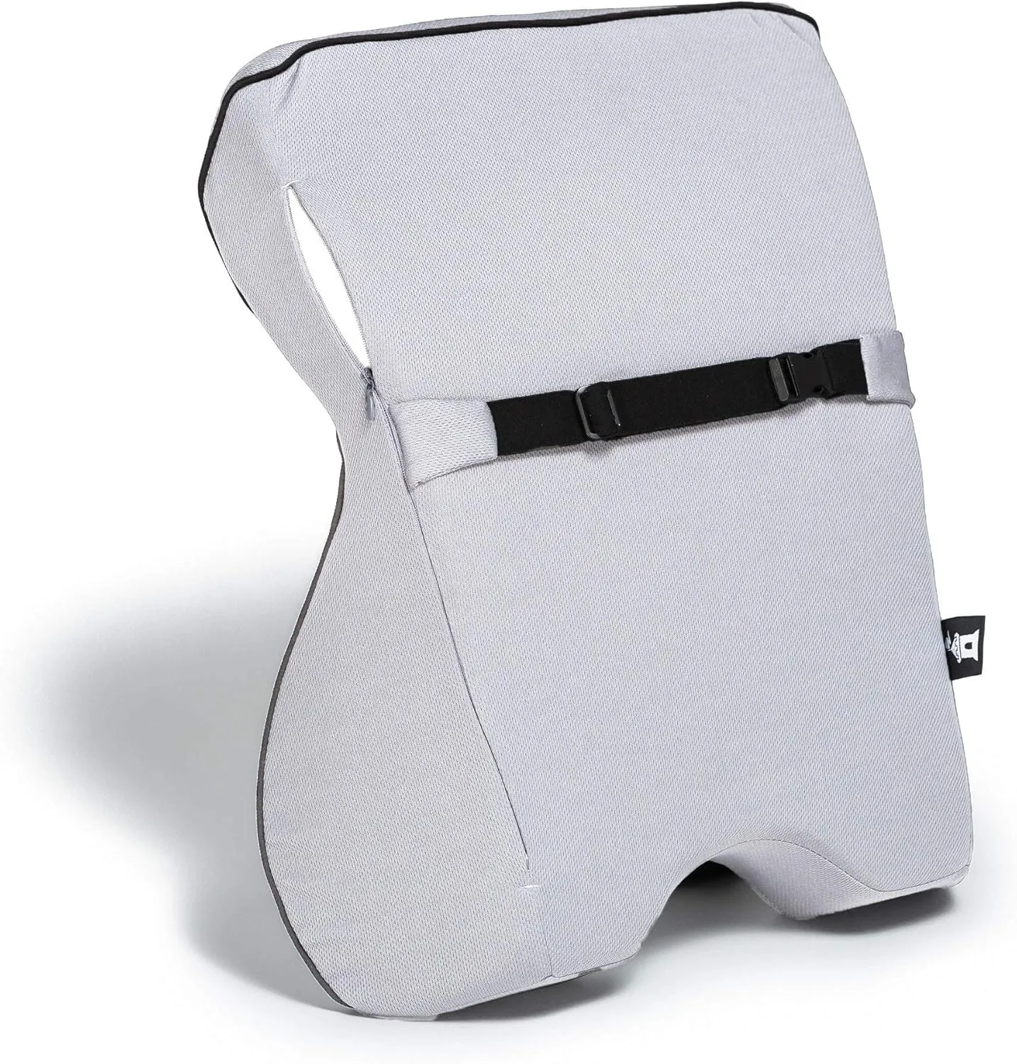 Castle Knight Soft Memory Foam Back Cushion - Tapered Support More Foam in The Lower Back and Less Foam in The Middle and Upper Back for Home, Office, Auto, and Travel (Knight Size, Bone)