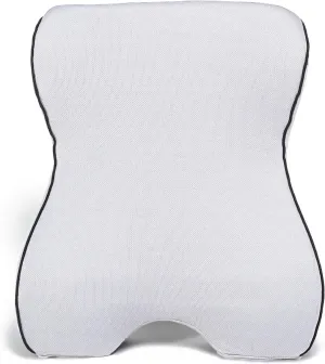 Castle Knight Soft Memory Foam Back Cushion - Tapered Support More Foam in The Lower Back and Less Foam in The Middle and Upper Back for Home, Office, Auto, and Travel (Knight Size, Bone)