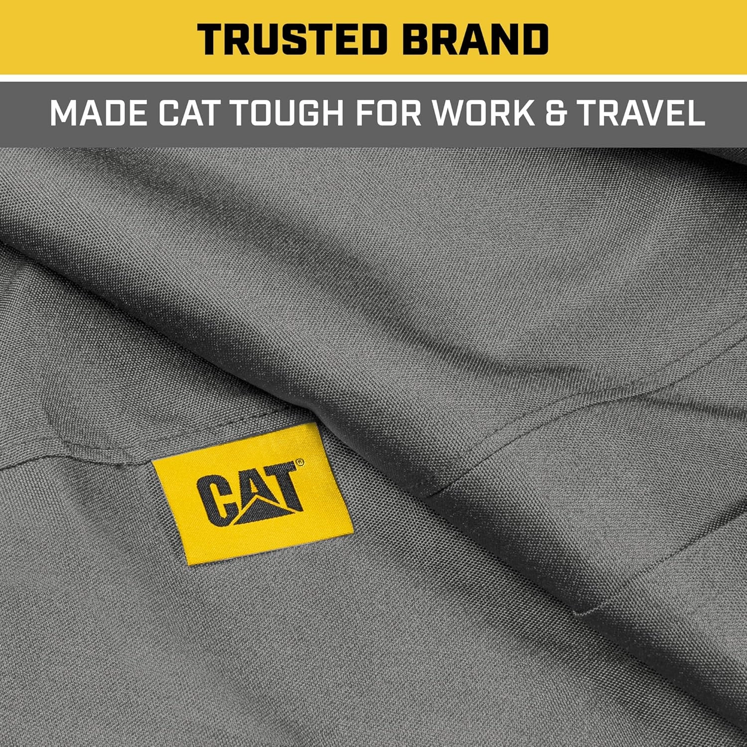 CAT® Custom Fit Front Bench Seat Cover for Ford F250 / F350 / F450 / F550 (1999-2007) - Durable Oxford Gray Truck Seat Cover with Utility Pockets, Ford F250 Super Duty Interior Cover
