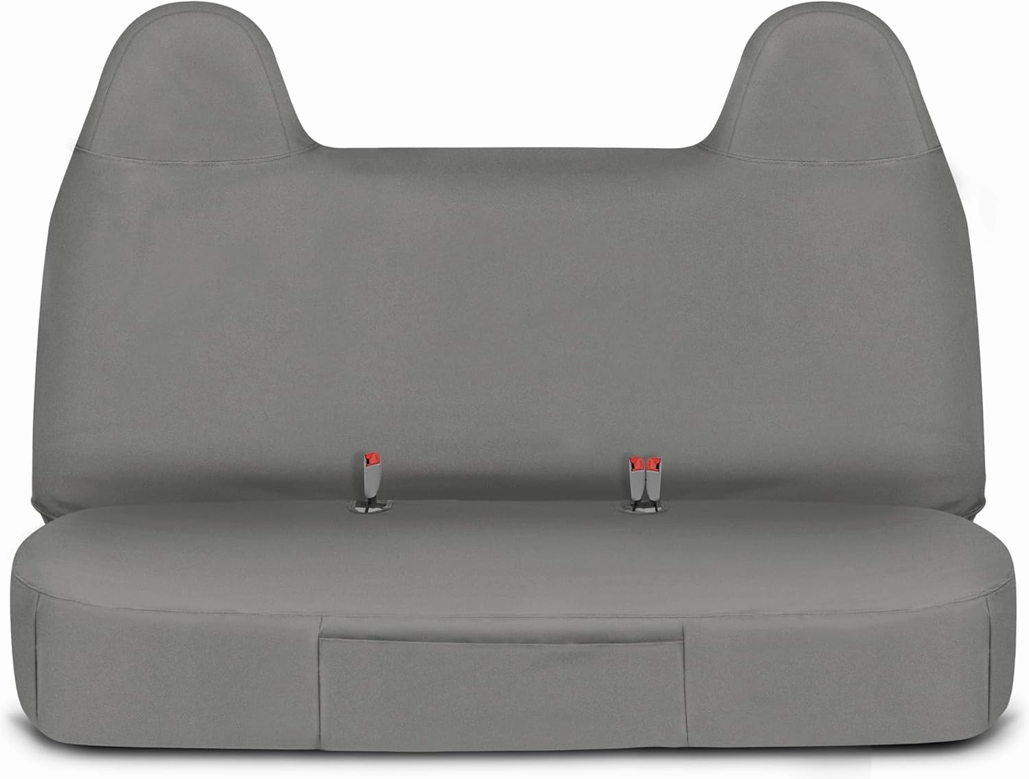 CAT® Custom Fit Front Bench Seat Cover for Ford F250 / F350 / F450 / F550 (1999-2007) - Durable Oxford Gray Truck Seat Cover with Utility Pockets, Ford F250 Super Duty Interior Cover