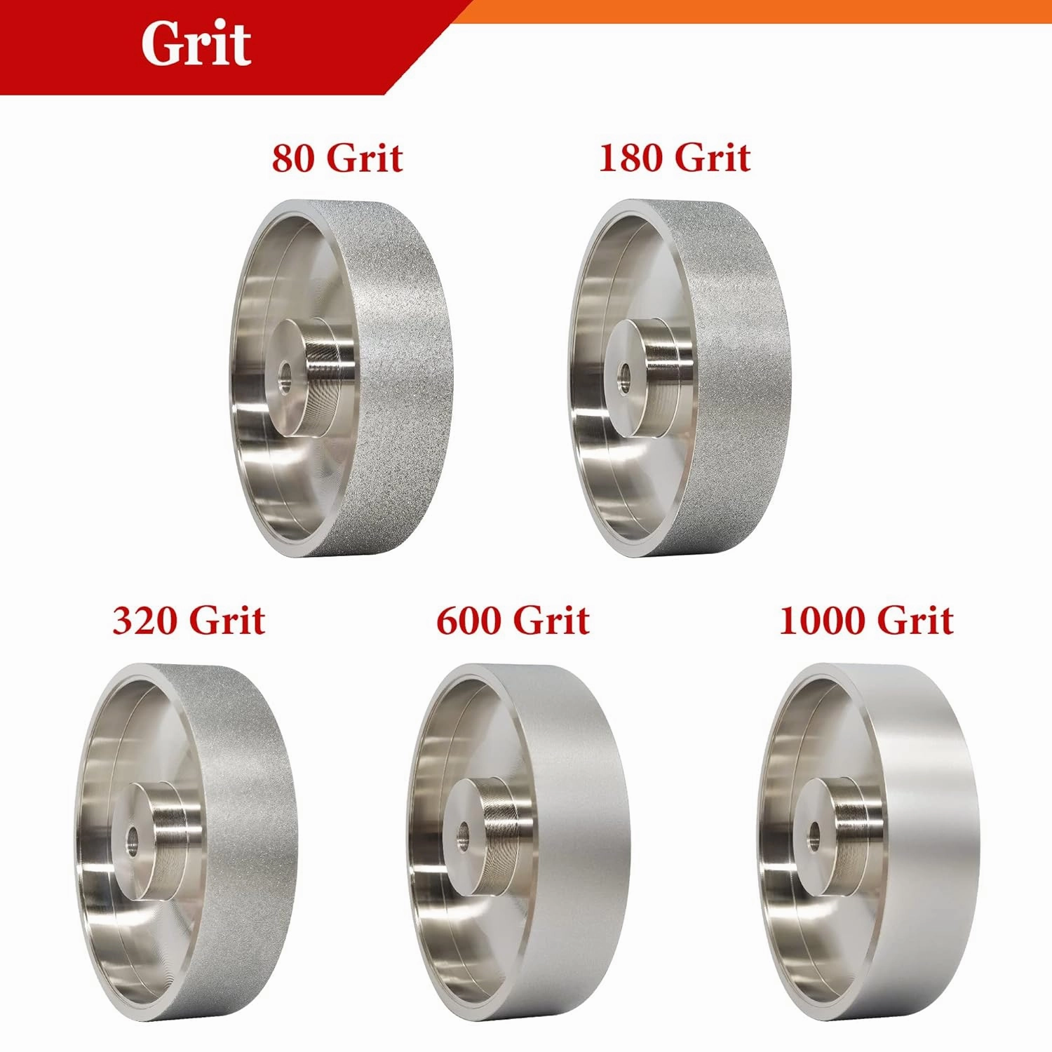 CBN Grinding Wheel, Dia 6" x 1.5" Wide with 1/2" Arbor, Diamond Grinding Wheel for Sharpening High Speed Steel, Grit 80
