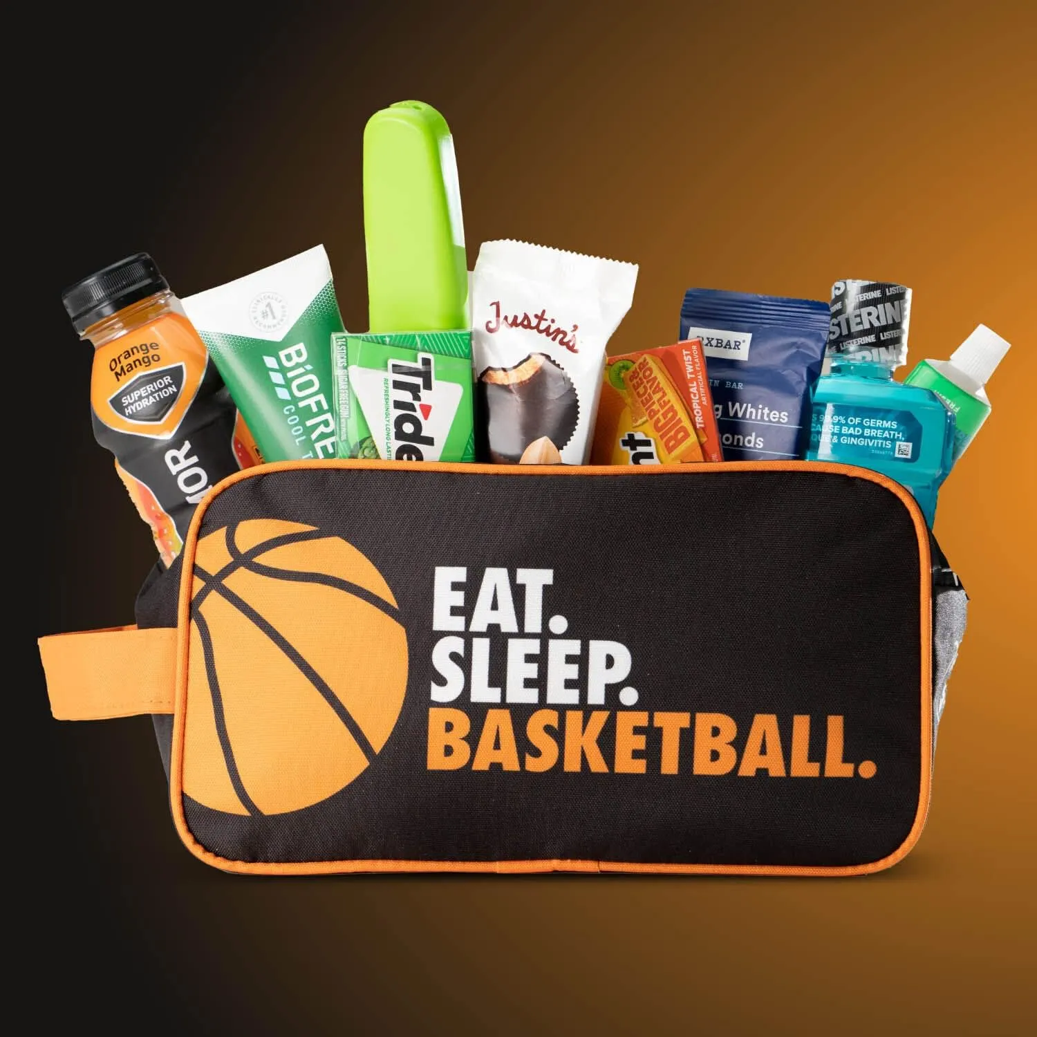 ChalkTalkSPORTS Basketball Accessory Bag | Travel Bag Dopp Kit | Eat Sleep Basketball