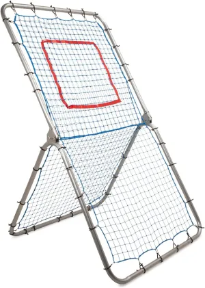 Champion Sports Rebound Pitchback Net - Adjustable Training Practice Rebounder Bounceback Pitchback Screen for Multi-Sport Training - Heavy-Duty Construction Pitchback Screen with Adjustable Angles