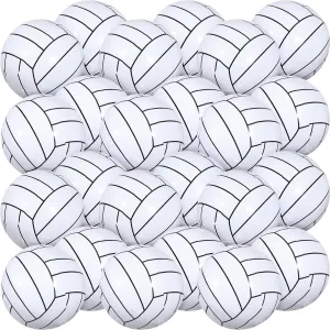 Chivao 24 Pieces Inflatable Ball Soccer Softball Volley Basketball Football 16 Inch Beach Balls Party Favors Summer Swimming Pool(Volleyball,16 Inch)