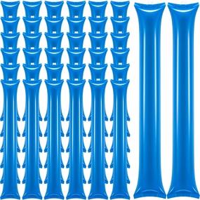 Chivao 120 Pcs Thunder Sticks Thicken Plastic Cheering Sticks Team Inflatable Noise Makers Cheerleading Sticks for Sporting Cheers Spirit Basketball Football Dance Halloween Party