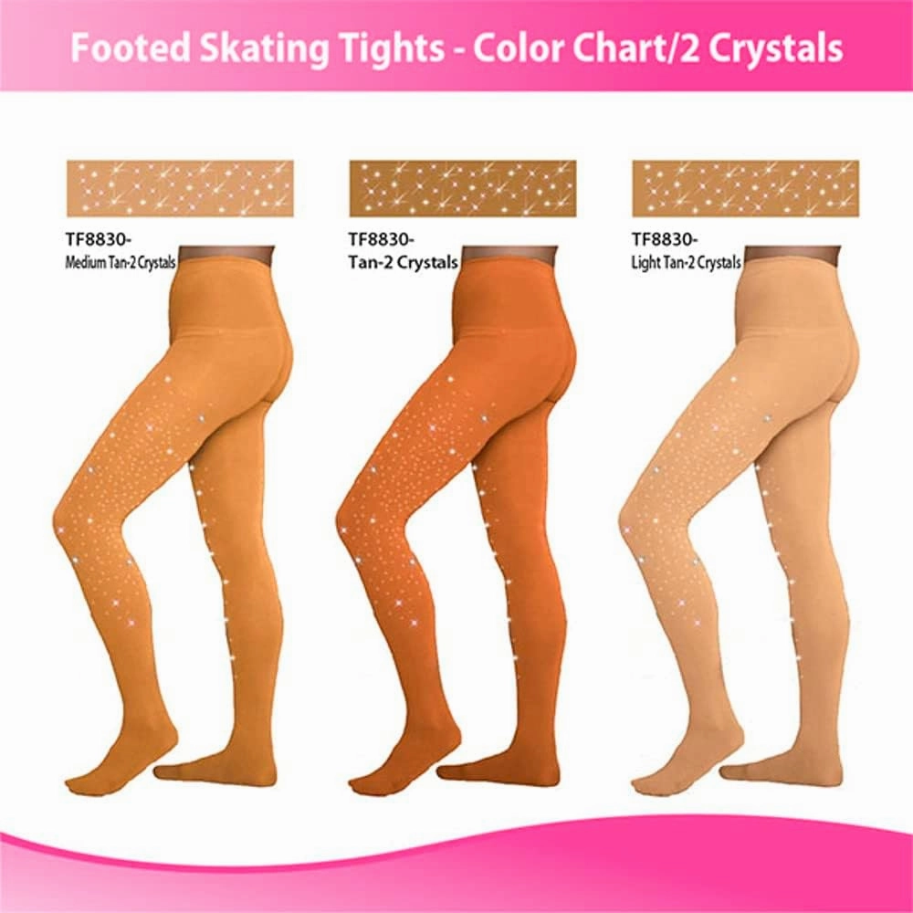 ChloeNoel Figure Skating Footed Tights TF8830