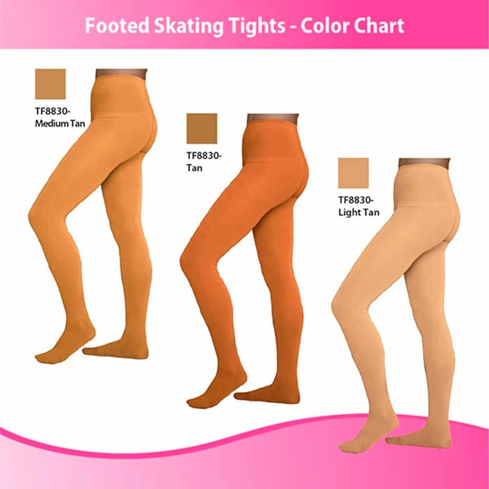 ChloeNoel Figure Skating Footed Tights TF8830