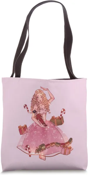 Christmas Fairy Tale Fee Coquette Cute Nutcracker Ballerina Tote Bag