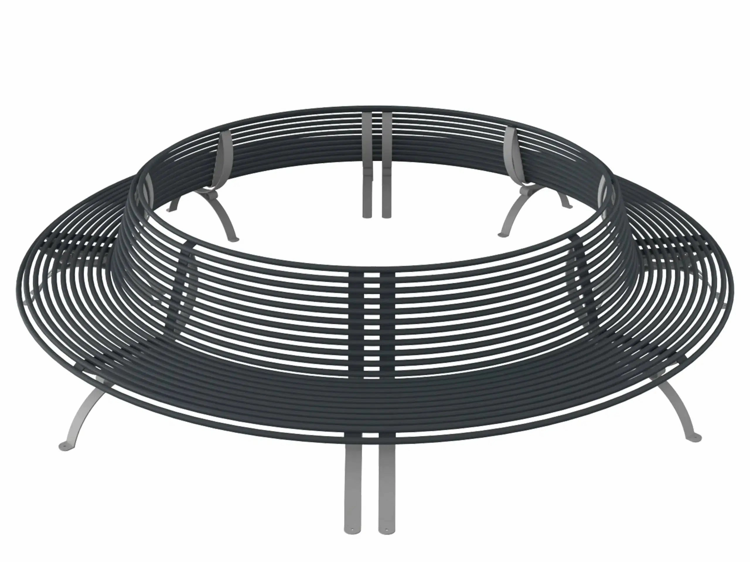 Circular outdoor metal Tree Bench | Model COLL1696