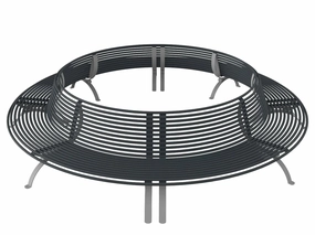 Circular outdoor metal Tree Bench | Model COLL1696