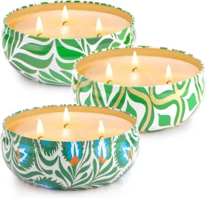 Citronella Candles Outdoor, Large 36oZ Citronella Candles, 240 Hours Burning, 3-Wick Natural Soy Wax Summer Outdoor Candles for Outside Indoor Patio Home Garden Yard Balcony Camping Porch BBQ
