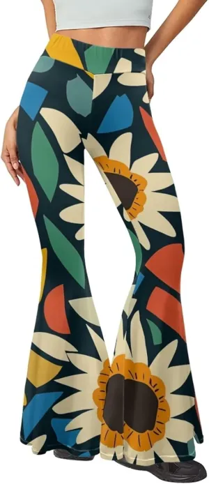Comfy and Soft Yoga Pants for Dancing Party Women Flare Pants Stretch High Waisted Trousers for Womens Loose