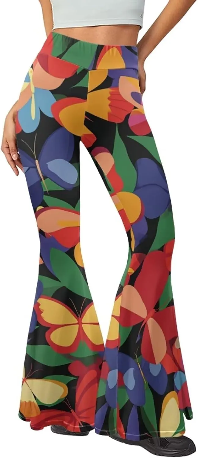 Comfy and Soft Yoga Pants for Dancing Party Women Flare Pants Stretch High Waisted Trousers for Womens Loose