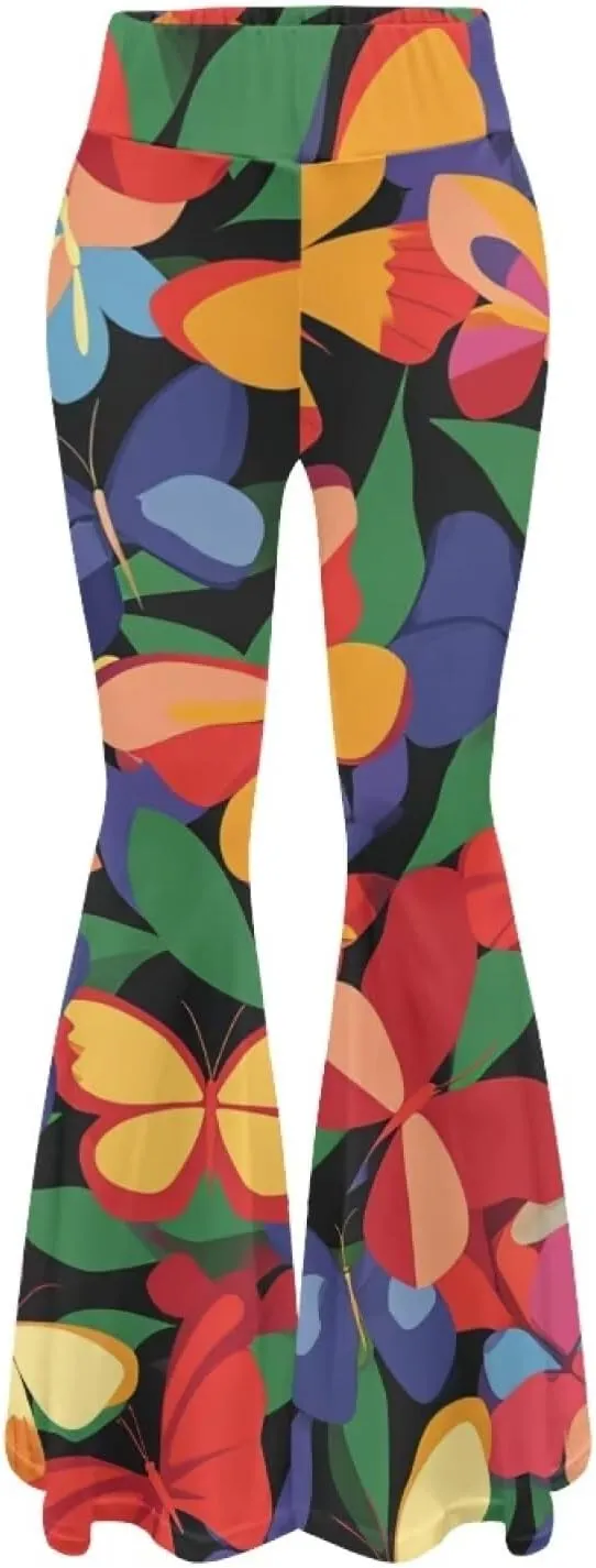 Comfy and Soft Yoga Pants for Dancing Party Women Flare Pants Stretch High Waisted Trousers for Womens Loose