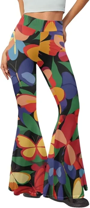 Comfy and Soft Yoga Pants for Dancing Party Women Flare Pants Stretch High Waisted Trousers for Womens Loose