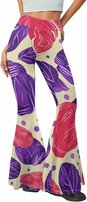 Comfy and Soft Yoga Pants for Dancing Party Women Flare Pants Stretch High Waisted Trousers for Womens Loose