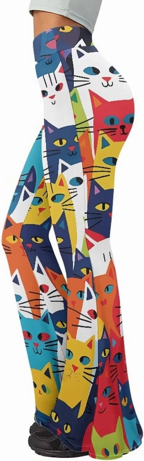 Comfy and Soft Yoga Pants for Dancing Party Women Flare Pants Stretch High Waisted Trousers for Womens Loose